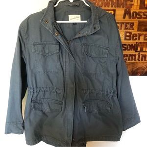 Universal Threads Utility Jacket- Blue/Gray, Large